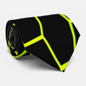 黄色い六角形 ネクタイ (ロール)