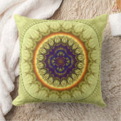 黄色い円形の装飾体 クッション (ブランケット)