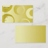 黄色い円-ビジネス 名刺 (正面/裏面)