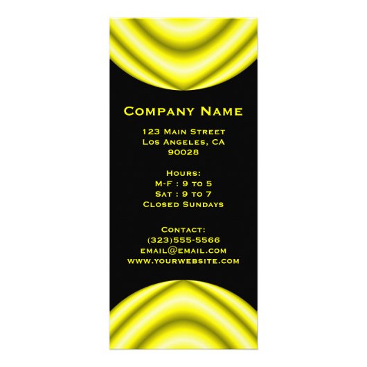 黄色い円 ラックカード (正面)