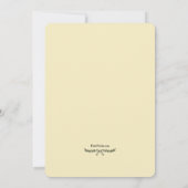 黄色い写真の誕生を待つ価値がある 案内状 (裏面)