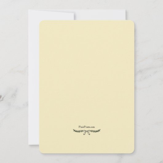 黄色い写真の誕生を待つ価値がある 案内状 (裏面)