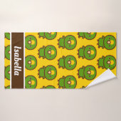 黄色い冠を付けたアマゾン バスタオル (バスタオル)