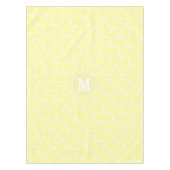 黄色い十字矢印のパターン テーブルクロス (正面)