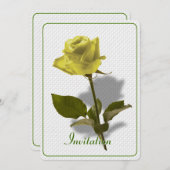 黄色い友情のバラ 招待状 (正面/裏面)