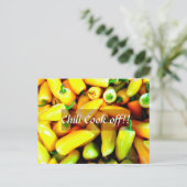 黄色い唐辛子 ポストカード (スタンド正面)