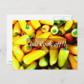 黄色い唐辛子 ポストカード (正面/裏面)
