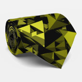 黄色い四面体のタイ ネクタイ (ロール)