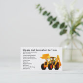 黄色い坑夫のカスタムな建築 名刺 (スタンド正面)