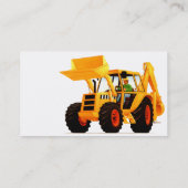 黄色い坑夫のカスタムな建築 名刺 (裏面)