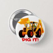 黄色い坑夫 缶バッジ (正面&裏面)