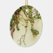 黄色い壁のツタウルシ セラミックオーナメント (右)