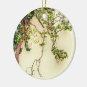 黄色い壁のツタウルシ セラミックオーナメント (左)