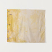 黄色い壁の横の花 タペストリー (正面(横))