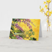 "黄色い壁"カード カード (黄色い花)