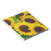 黄色い夏のひまわり ノートパッド (アングル)