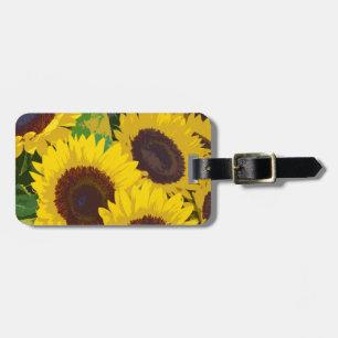 黄色い夏のひまわり ラゲッジタグ