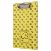 黄色い夏の蜂パターン クリップボード (左)