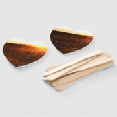 黄色い夕日のカボチャ畑 ハンドファン (組立なし)
