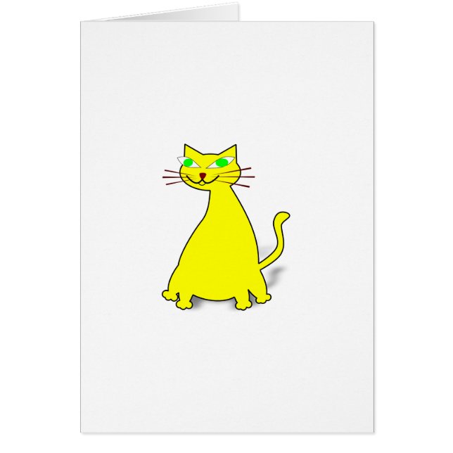 黄色い太った猫 (正面)