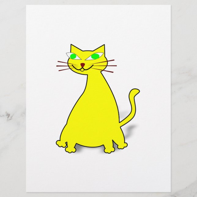 黄色い太った猫 (正面)