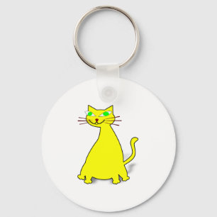 黄色い太った猫 キーホルダー