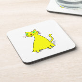 黄色い太った猫 コースター (左側)