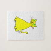 黄色い太った猫 ジグソーパズル (横)