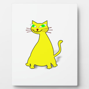 黄色い太った猫 フォトプラーク