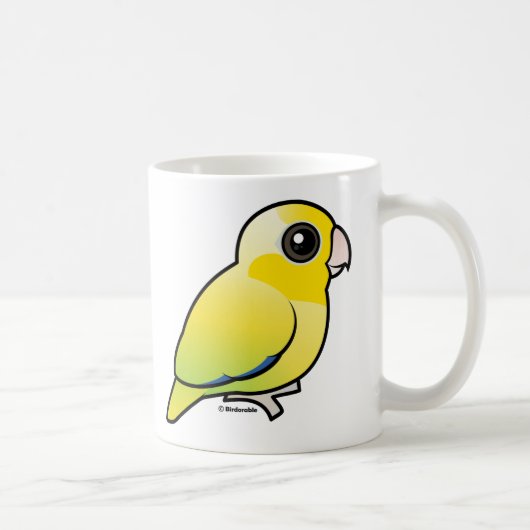 黄色い太平洋のParrotlet コーヒーマグカップ (右)