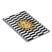 黄色い太陽と顔 ノートブック (右側)