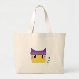 黄色い子猫 ラージトートバッグ