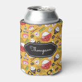 黄色い寿司かわいい 缶クーラー (缶正面)