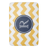 黄色い山形 バスマット (正面縦)