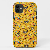 黄色い幸せな顔の絵文字 クールな顔 Case-Mate iPhoneケース (裏面)
