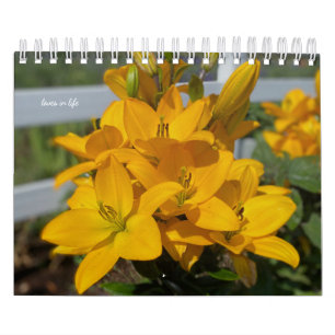 黄色い庭の花 カレンダー