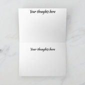 黄色い折り畳まれたグリーティングカードの海の（昆虫）オオカバマダラ、モナーク カード (内部)