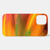 黄色い抽象芸術フラクタル描写背景3d'3d、 Case-Mate iPhoneケース (裏面 (横))