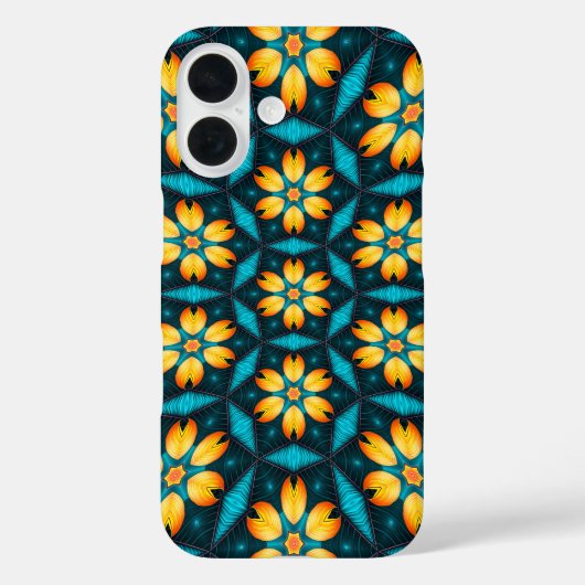 黄色い抽象芸術花 Case-Mate iPhoneケース (裏面)