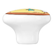 黄色い振りかけドーナツ（ふりかけ） セラミックノブ (側面)