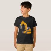 黄色い掘削機 Tシャツ (正面フル)