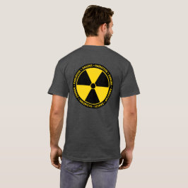 黄色い放射線記号シャツ(バックプリント) Tシャツ