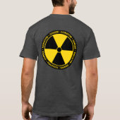 黄色い放射線記号シャツ（バックプリント） Tシャツ (裏面)
