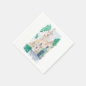 黄色い教会 スタンダードカクテルナプキン (角)