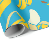 黄色い新鮮な果物の熱帯バナナのシームレスパター ラッピングペーパー (ロールコーナー)