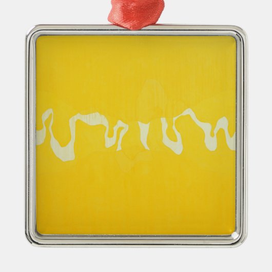 黄色い旅行 メタルオーナメント (正面)
