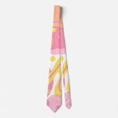 黄色い旋回植物 ネクタイ (正面)