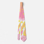 黄色い旋回植物 ネクタイ (裏面)