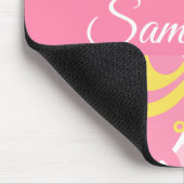 黄色い旋回植物 マウスパッド (コーナー)