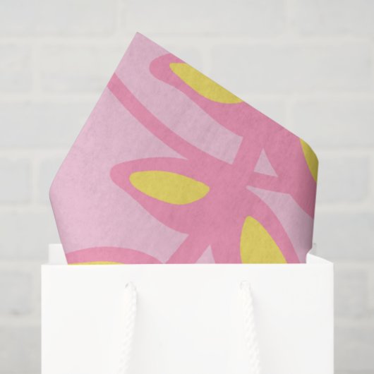 黄色い旋回植物 薄葉紙 (ギフトバッグ)